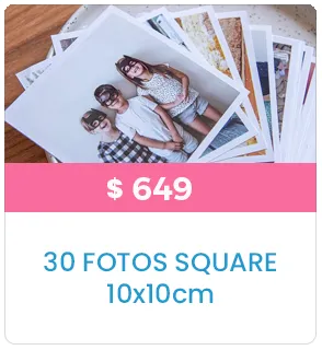 30 Fotos Square 10x10 a $649