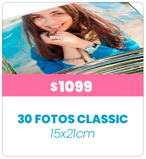 30 Fotos Classic 15x21 a $1099