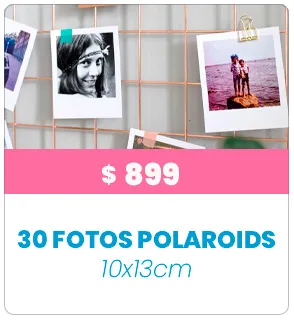 30 Fotos Polaroid 13x10 a $899