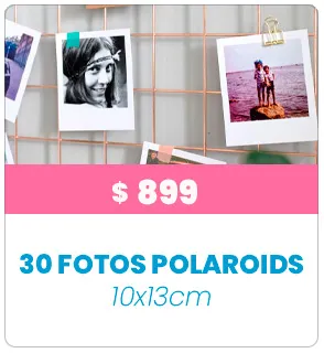 30 Fotos Polaroid 13x10 a $899 30 Fotos Polaroid 13x10 a $899