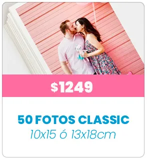 50 Fotos 10x15 o 13x18 a $1249 50 Fotos 10x15 o 13x18 a $1249