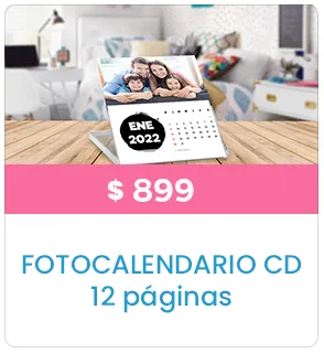 FotoCalendario CD 12 pag a $899