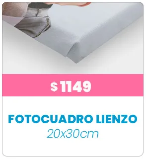Fotocuadro de lienzo 20x30 a $1149 Fotocuadro de lienzo 20x30 a $1149