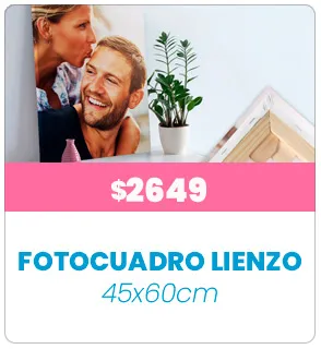 Fotocuadro de lienzo 45x60 a $2649 Fotocuadro de lienzo 45x60 a $2649
