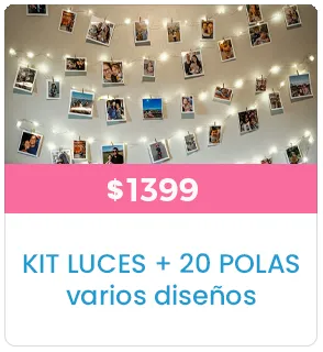 Kit Luces + 20 Polas a $1399