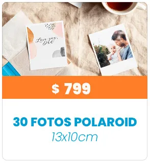 30 Fotos Polaroid 13x10 a $799