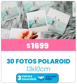 30 Fotos Polaroid 13x10 a $1699