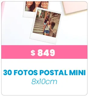 30 Fotos Postal Mini 8x10 a $849 30 Fotos Postal Mini 8x10 a $849