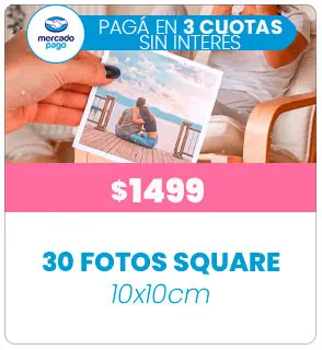 30 Fotos Square 10x10 a $1499