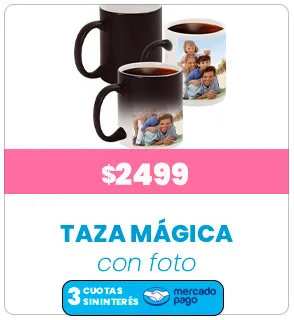 Taza Mágica con 2 fotos a $2499