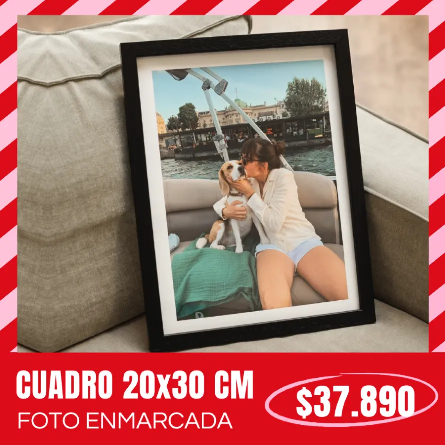 Cuadro con foto enmarcada 20x30 cm a $37.890