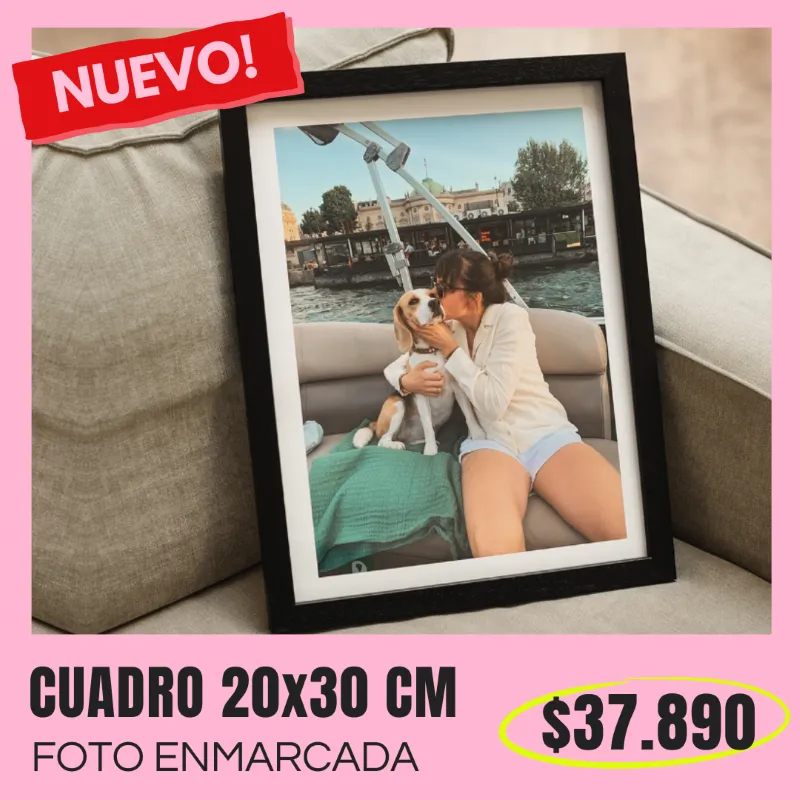 Cuadro con foto enmarcada 20x30 cm a $37.890