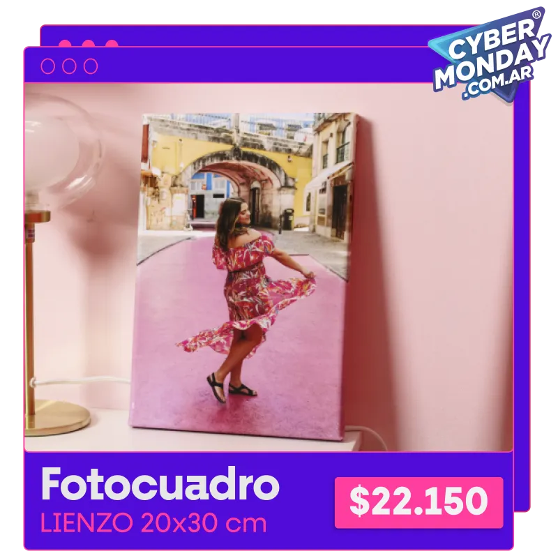 Fotocuadro de lienzo 20x30 cm a $22.150