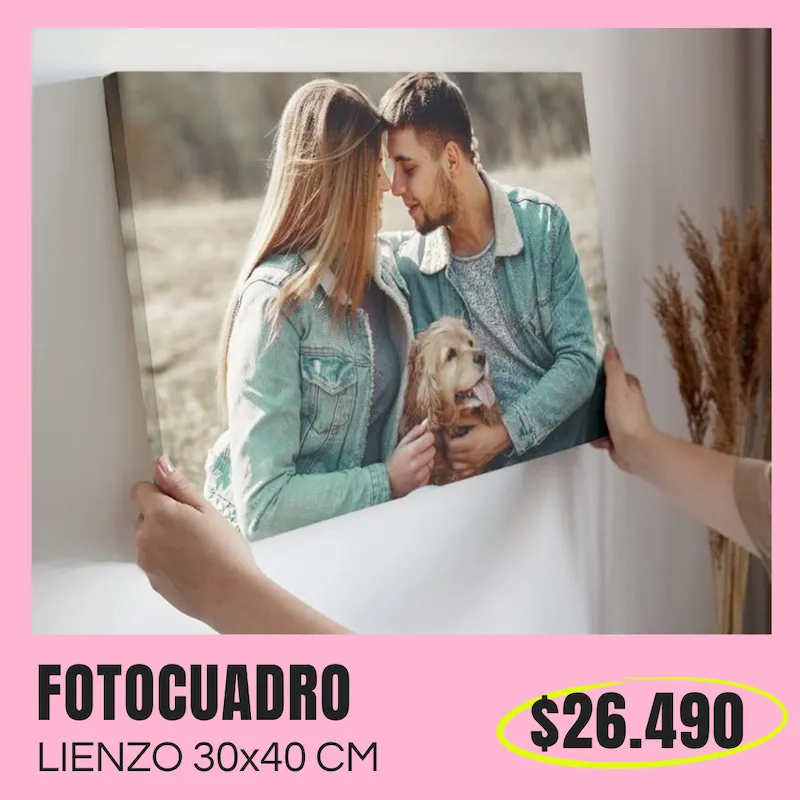 Fotocuadro de lienzo 30x40 cm a $26.490