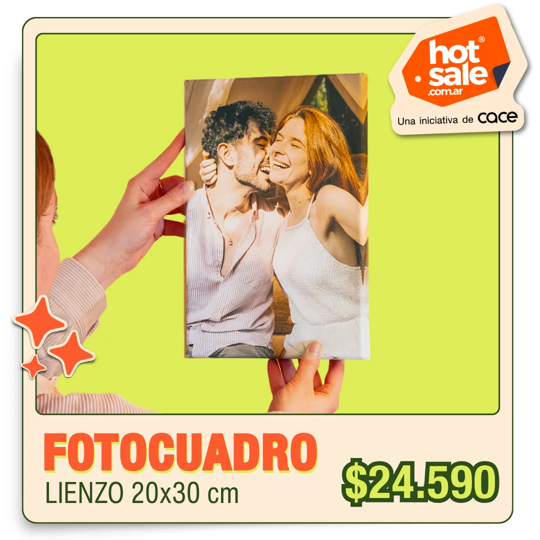 Fotocuadro de lienzo 20x30 cm a $24.590