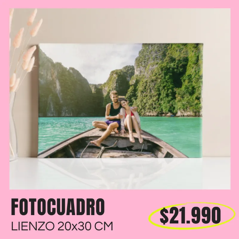 Fotocuadro de lienzo 20x30 cm a $21.990 Fotocuadro de lienzo 20x30 cm a $21.990