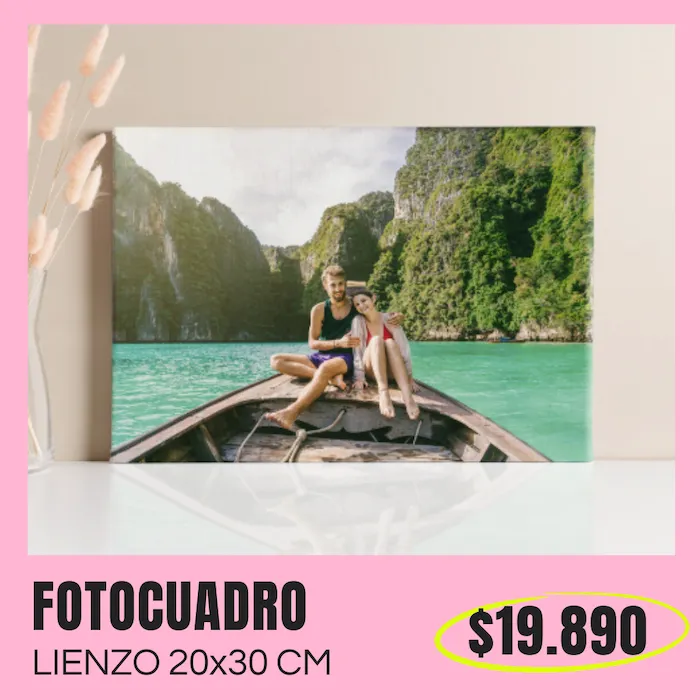 Fotocuadro de lienzo 20x30 cm a $19.890