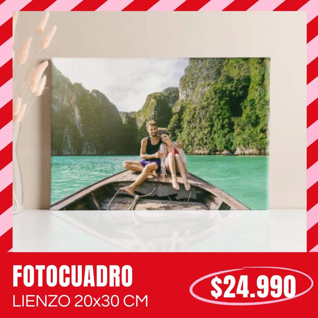 Fotocuadro de lienzo 20x30 cm a $24.990