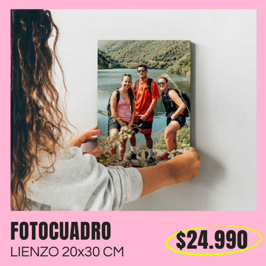 Fotocuadro de lienzo 20x30 cm a $24.990