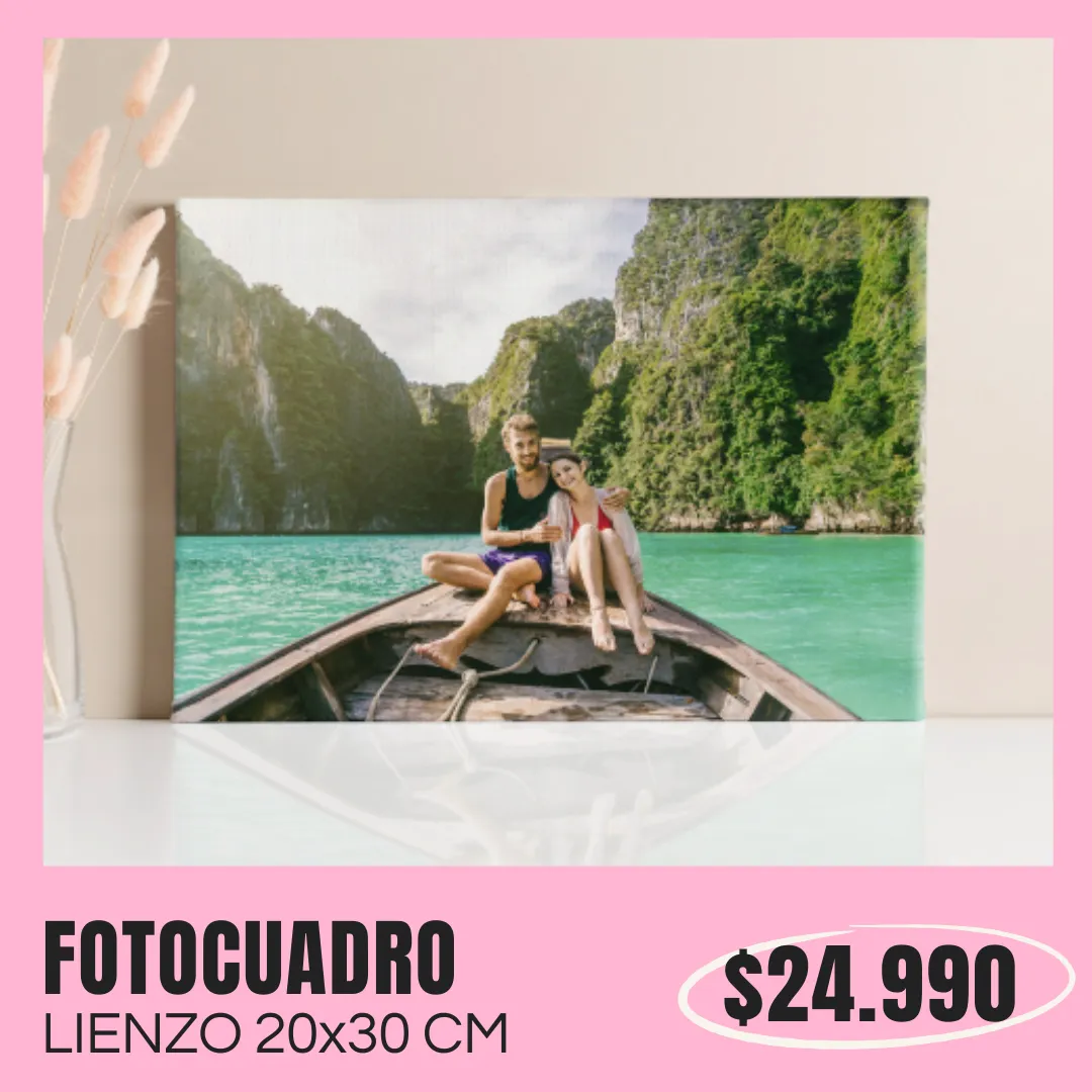 Fotocuadro de lienzo 20x30 cm a $24.990