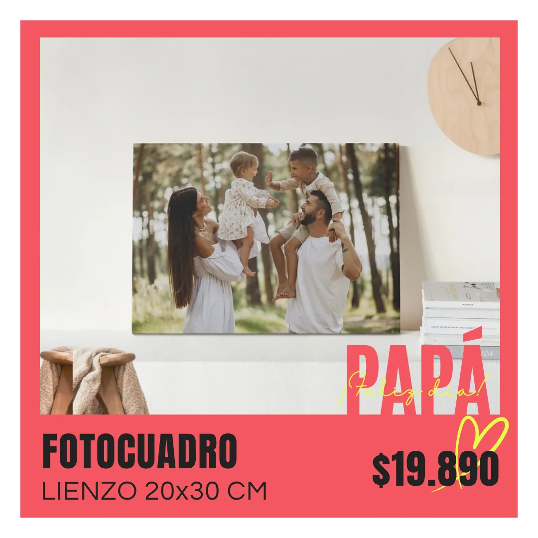 Fotocuadro de lienzo 20x30 cm a $19.890 Fotocuadro de lienzo 20x30 cm a $19.890