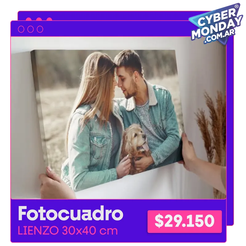 Fotocuadro de lienzo 30x40 cm a $29.150
