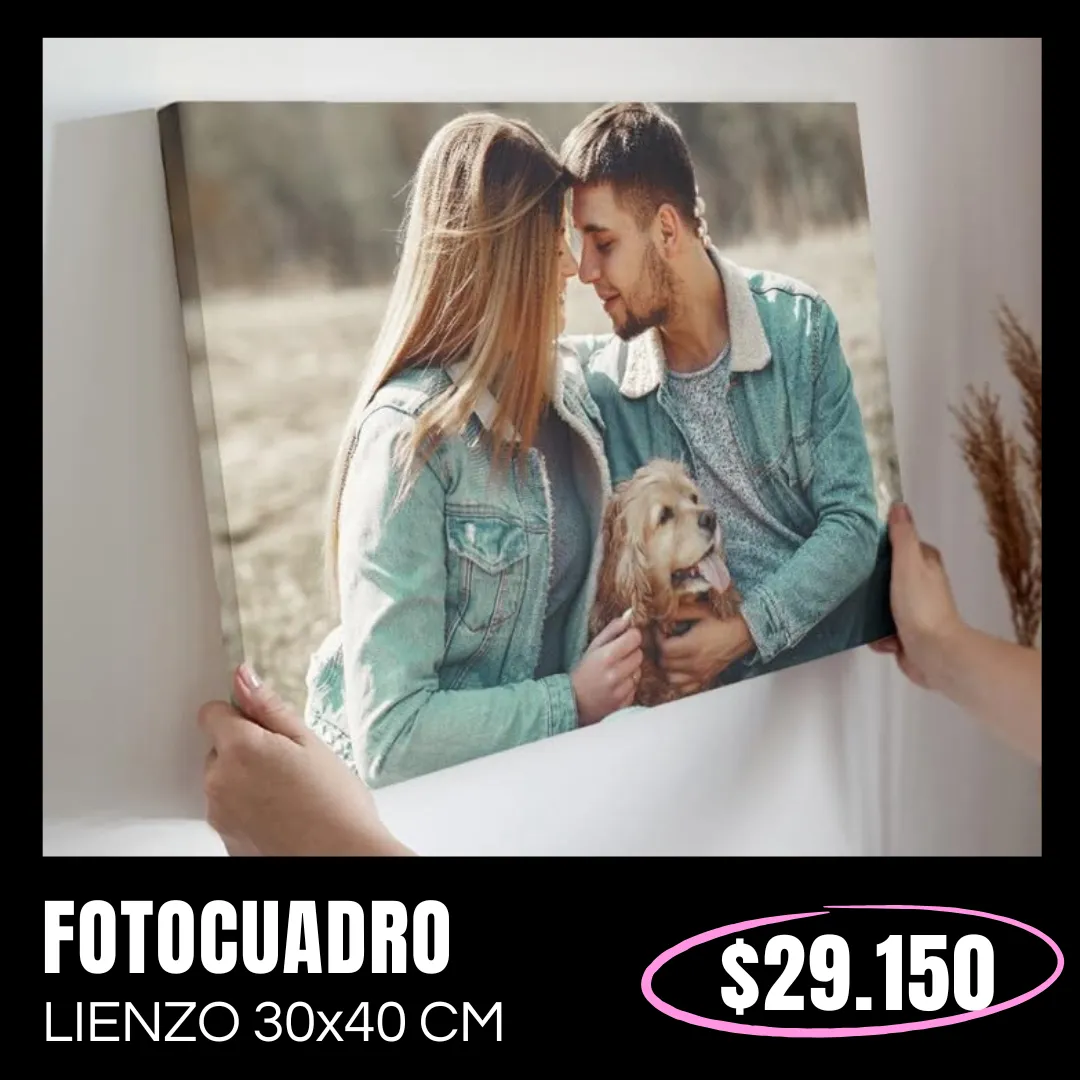 Fotocuadro de lienzo 30x40 cm a $29.150