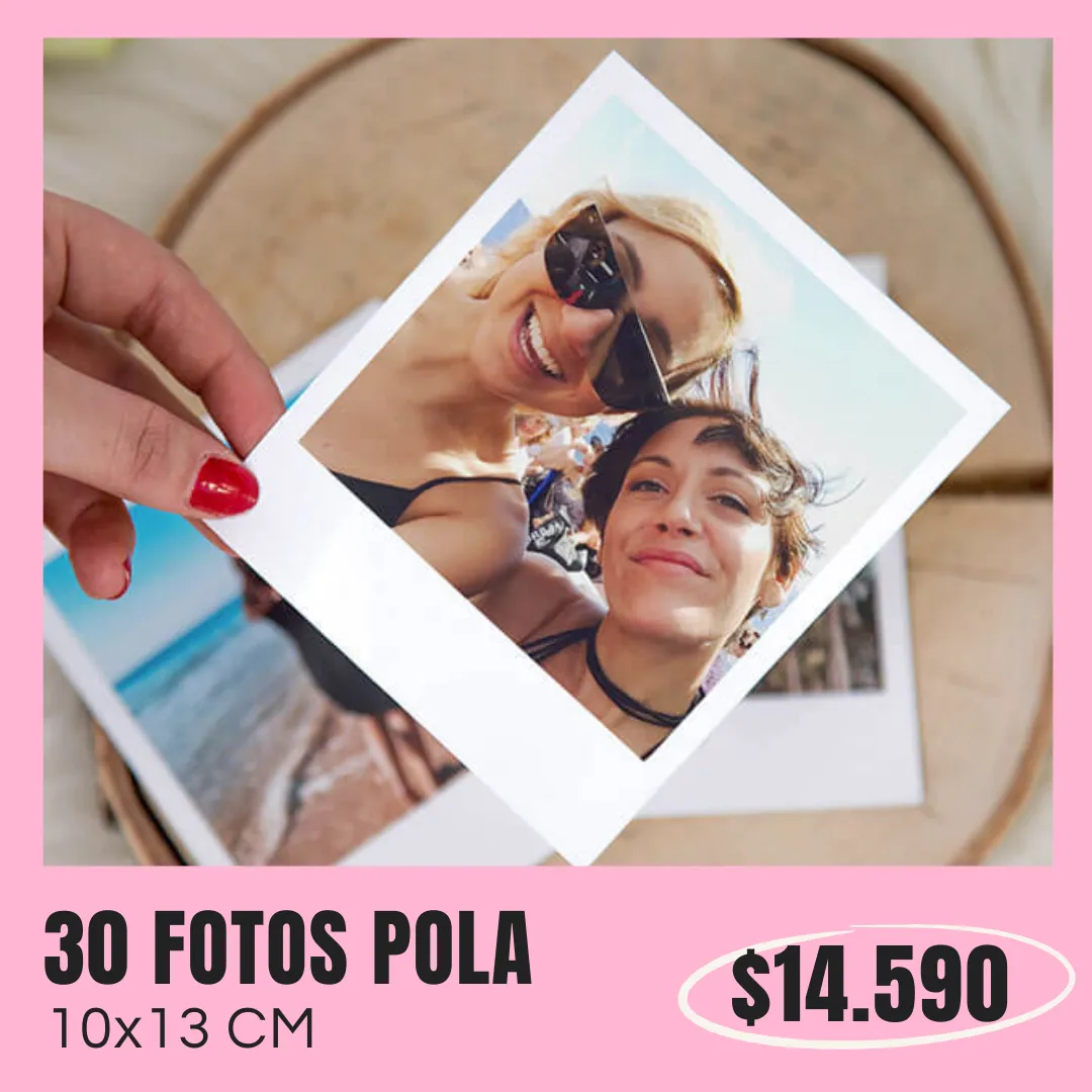 30 Fotos Pola 10x13 cm a $14.590