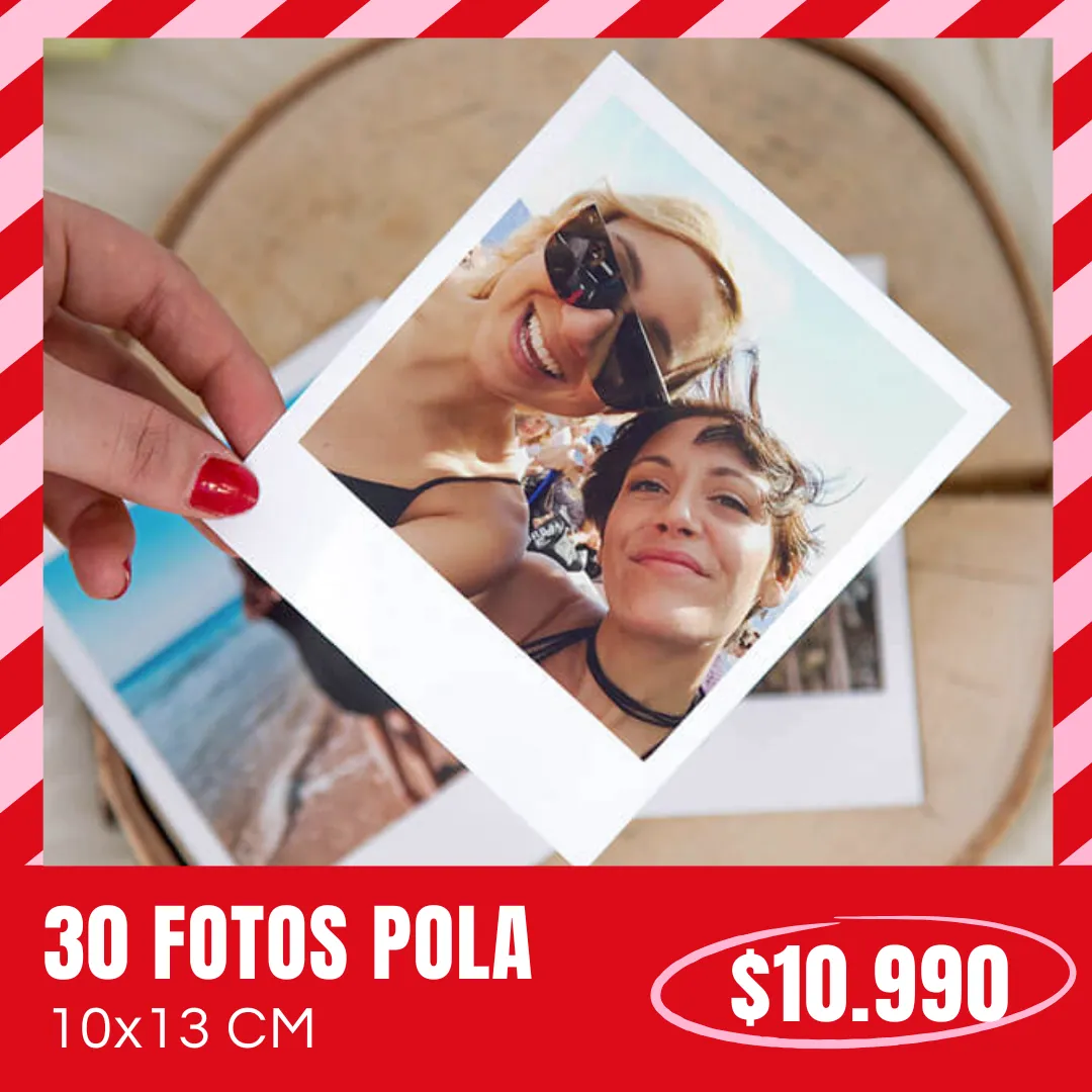 30 Fotos Pola 10x13 cm a $10.990