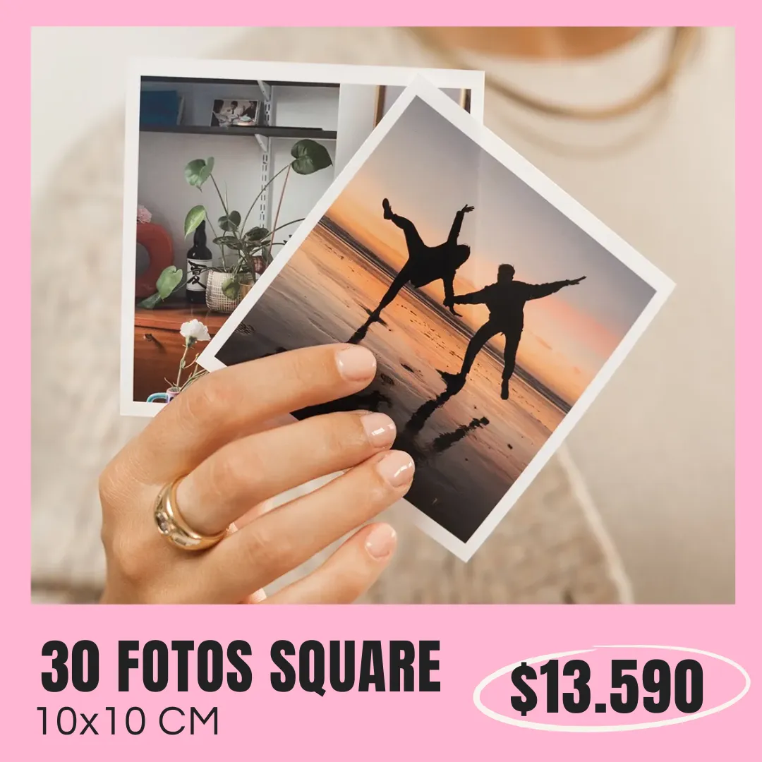 30 Fotos Square 10x10 cm a $13.590